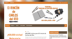 Desktop Screenshot of elrincondecarlosdelrio.com