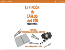 Tablet Screenshot of elrincondecarlosdelrio.com